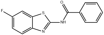 N-(6-fluorobenzo[d]thiazol-2-yl)benzamide 化学構造式