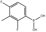 (2,4-DIFLUORO-3-METHYLPHENYL)BORONIC ACID Struktur