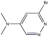 6-bromo-N,N-dimethylpyridazin-4-amine Structure