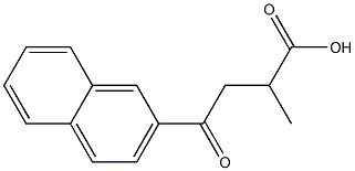 2-Naphthalenebutanoicacid, a-methyl-g-oxo- Struktur