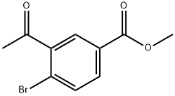 4-溴-3-乙酰基苯甲酸甲酯,1620678-03-6,结构式