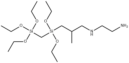 1- [3-(2-氨基乙基)-氨基异丁基] -1,1,3,3,3-五乙氧基-1,3-二硅丙烷,95% 结构式