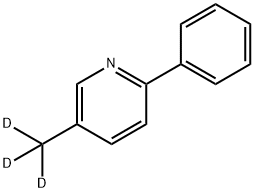 Pyridine, 5-(methyl-d3)-2-phenyl- Structure