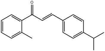 (2E)-1-(2-methylphenyl)-3-[4-(propan-2-yl)phenyl]prop-2-en-1-one, 1623003-45-1, 结构式