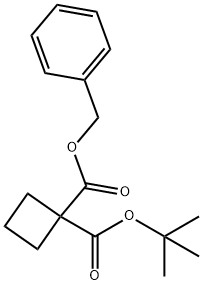 苄基-1-(叔丁氧羰基)环丁烷羧酸乙酯,1624260-33-8,结构式