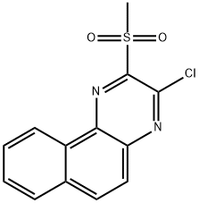 3-CHLORO-2-(METHYLSULFONYL)BENZO[F]QUINOXALINE 化学構造式