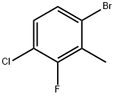 1-Bromo-4-chloro-3-fluoro-2-methylbenzene Struktur