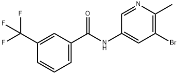 N-(5-BROMO-6-METHYLPYRIDIN-3-YL)-3-(TRIFLUOROMETHYL)BENZAMIDE Structure