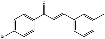 (2E)-1-(4-bromophenyl)-3-(3-methylphenyl)prop-2-en-1-one, 1632165-25-3, 结构式