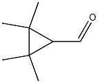 2,2,3,3-tetramethylcyclopropane-1-carbaldehyde 化学構造式