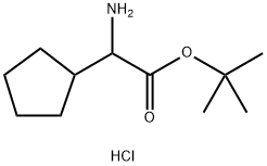RS-Cyclopentylglycine 1,1-dimethylethyl ester hydrochloride Structure