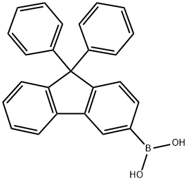 9,9-diphenyl-fluoren-3-ylboronic acid Structure