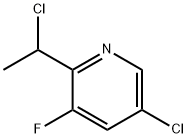 5-CHLORO-2-(1-CHLOROETHYL)-3-FLUOROPYRIDINE Structure