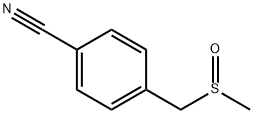 4-((methylsulfinyl)methyl)benzonitrile Structure