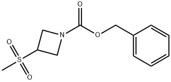 苯甲基 3-(甲磺酰)吖丁啶-1-甲酸基酯,1638760-91-4,结构式