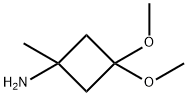 3,3-DIMETHOXY-1-METHYLCYCLOBUTAN-1-AMINE Structure