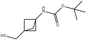 (3-(羟甲基)双环[1.1.1]戊-1-基)氨基甲酸叔丁酯,1638765-26-0,结构式