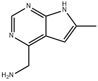 (6-METHYL-7H-PYRROLO[2,3-D]PYRIMIDIN-4-YL)METHANAMINE Structure