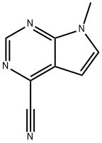 7-methyl-7H-pyrrolo[2,3-d]pyrimidine-4-carbonitrile Struktur