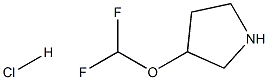 3-(difluoromethoxy)pyrrolidine hydrochloride Struktur