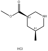 methyl cis-5-methylpiperidine-3-carboxylate hydrochloride 结构式