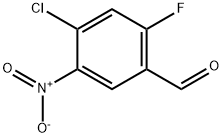 4-Chloro-2-fluoro-5-nitro-benzaldehyde 化学構造式