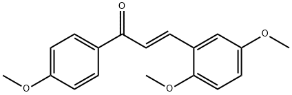 (2E)-3-(2,5-dimethoxyphenyl)-1-(4-methoxyphenyl)prop-2-en-1-one 结构式