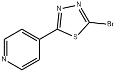 Pyridine, 4-(5-bromo-1,3,4-thiadiazol-2-yl)- Structure