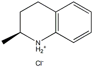 (S)-2-methyl-1,2,3,4-tetrahydroquinolin-1-ium chloride Structure