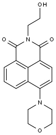 1H-Benz[de]isoquinoline-1,3(2H)-dione,2-(2-hydroxyethyl)-6-(4-morpholinyl)- 结构式