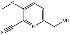 6-(HYDROXYMETHYL)-3-METHOXYPICOLINONITRILE 化学構造式
