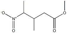 Pentanoic acid, 3-methyl-4-nitro-, methyl ester,16507-07-6,结构式