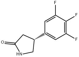 (R)-4-(3,4,5-trifluorophenyl)pyrrolidin-2-one Struktur