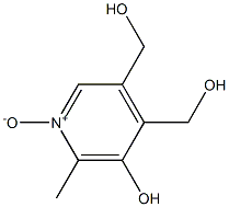 3,4-Pyridinedimethanol,5-hydroxy-6-methyl-, 1-oxide 化学構造式