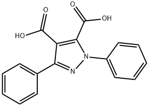 1,3-Diphenyl-1H-pyrazole-4,5-dicarboxylic acid,165676-63-1,结构式