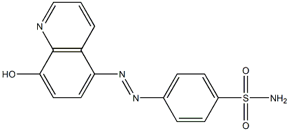 Benzenesulfonamide,4-[2-(8-hydroxy-5-quinolinyl)diazenyl]- 化学構造式