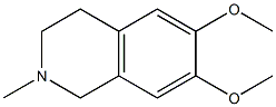 Isoquinoline,1,2,3,4-tetrahydro-6,7-dimethoxy-2-methyl- 化学構造式