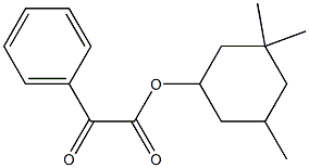3,3,5-trimethylcyclohexyl 2-oxo-2-phenylacetate 化学構造式