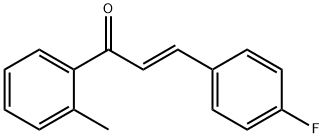 (2E)-3-(4-fluorophenyl)-1-(2-methylphenyl)prop-2-en-1-one, 1663469-46-2, 结构式