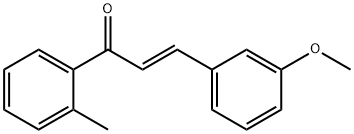 (2E)-3-(3-methoxyphenyl)-1-(2-methylphenyl)prop-2-en-1-one, 1663469-50-8, 结构式
