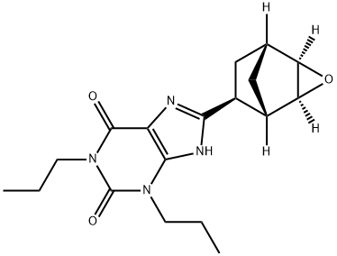 1H-Purine-2,6-dione,3,9-dihydro-8-(1S,2R,4S,5S,6S)-3-oxatricyclo[3.2.1.02,4]oct-6-yl-1,3-dipropyl-,166374-49-8,结构式