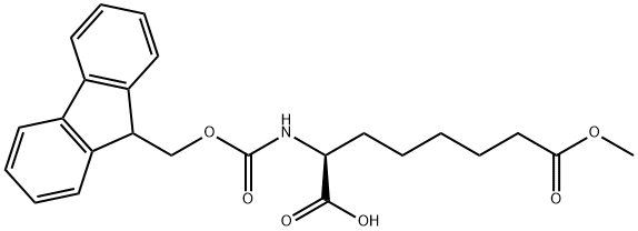 Fmoc-S-2-Aminosuberic acid 8-methyl ester 化学構造式