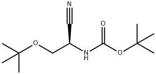 Carbamic acid, N-[(1R)-1-cyano-2-(1,1-dimethylethoxy)ethyl]-, 1,1-dimethylethyl ester|(R) - (2-(叔丁氧基)-1-氰基乙基)氨基甲酸叔丁酯