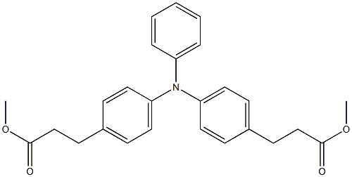 Benzenepropanoic acid, 4,4'-(phenylimino)bis-,
1,1'-dimethyl ester Structure