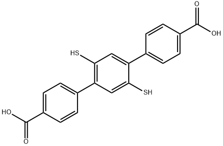 [1,1':4',1''-Terphenyl]-4,4''-dicarboxylic acid,2',5'-dimercapto- Struktur