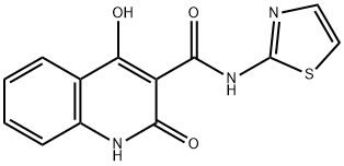 4-hydroxy-2-oxo-N-(thiazol-2-yl)-1,2-dihydroquinoline-3-carboxamide Structure