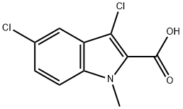 3,5-Dichloro-1-methyl-1H-indole-2-carboxylic acid Structure
