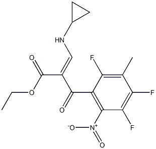 167888-35-9 乙基 3-(环丙基氨基)-2-(2,4,5-三氟-3-甲基-6-硝基苯甲酰)丙烯酰基酯