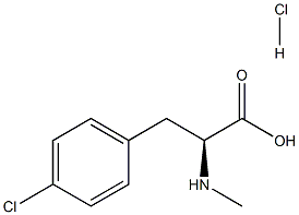 L-Phenylalanine, 4-chloro-N-methyl-, hydrochloride 化学構造式