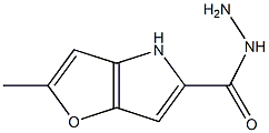 2-甲基-4H-呋喃并[3,2-B]吡咯-5-甲酰肼 结构式